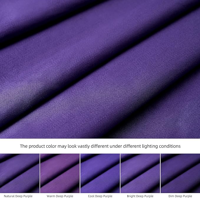 400 Thread Count Cotton Pillow Case King with Zipper,40" L x 20" W, Cotton Pillow Protectors Cover- Set of 2 - Lavender - Pillows Not Included
