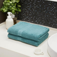 Amazon Basics Fade-Resistant 100% Cotton Bath Towel, 2 Pack, 30