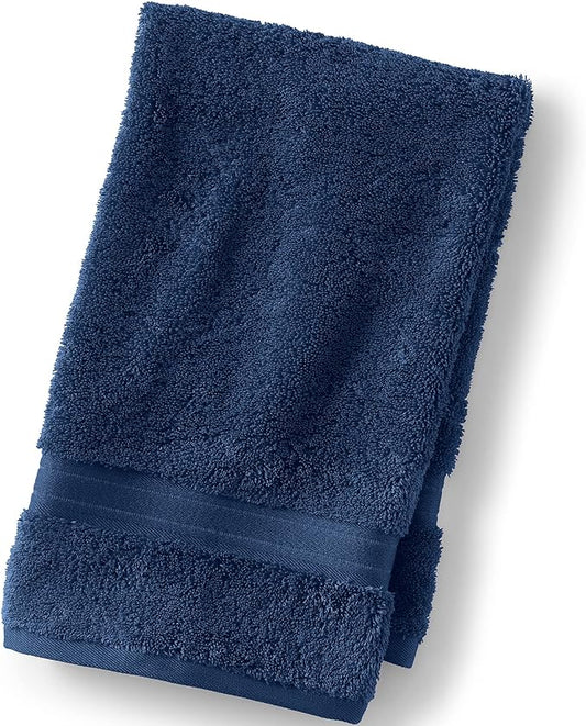 Lands' End Supima Towel Deep Sea Navy Bath- Hand Towel