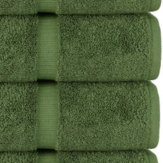 Chakir Turkish Linens | Hotel & Spa Quality 100% Cotton Premium Turkish Towels | Soft & Absorbent (4-Piece Bath Towels, Moss)