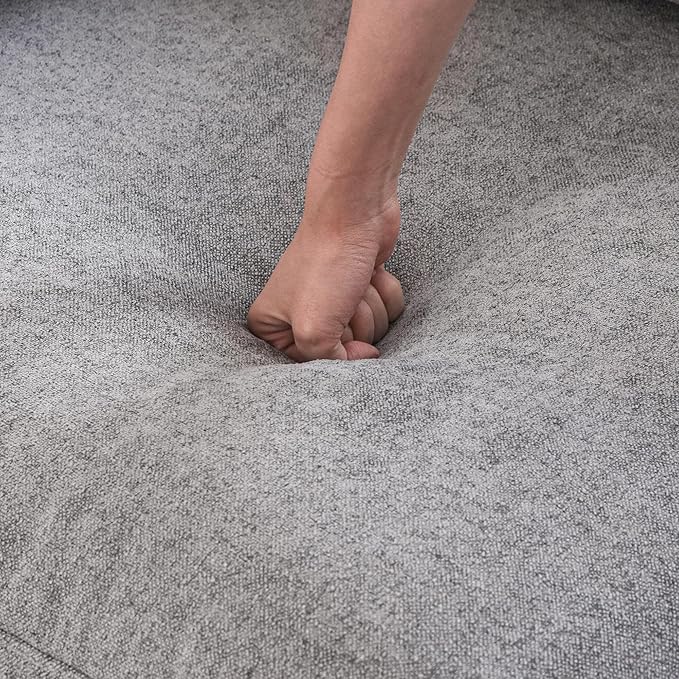 Cloud Modular Sectional Sofa Couch,80.3" Convertible Couches Lovesofa for Living Room,Minimalist Deep Sofa Couches,Sofa Covers Washable&Replaceable(Grey)