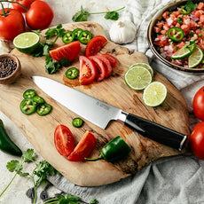 Yatoshi 15 Piece Knife Block Set - Pro Kitchen Knife Set Ultra Sharp High Carbon Stainless Steel with Ergonomic Handle, New