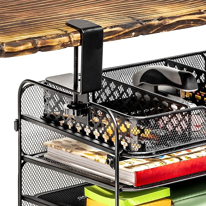Desktop Organizer That Attaches Underneath a Desk