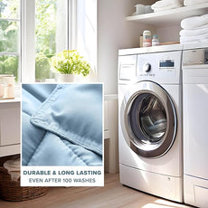 Bare Home Comforter Set - King/California King Size - Ultra-Soft - Goose Down Alternative - Premium 1800 Series - All Season Warmth (King/Cal King, Light Blue)