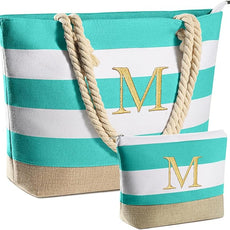 YOOLIFE Beach Bags for Women - Travel Canvas Beach Tote, Pool Waterproof Bag, Travel Essentials, Gifts for Women Birthday