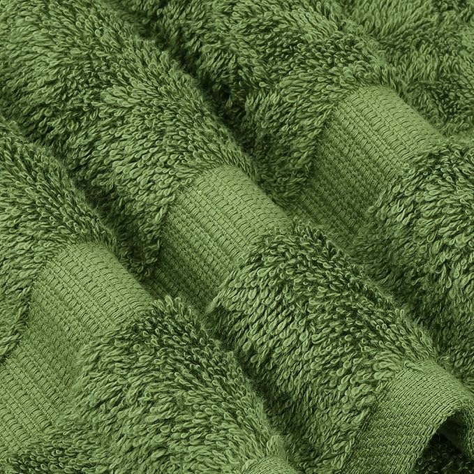 Chakir Turkish Linens | Hotel & Spa Quality 100% Cotton Premium Turkish Towels | Soft & Absorbent (3-Piece Towel Sets, Moss)