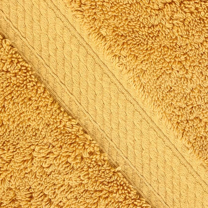 BLUENILEMILLS Madison Egyptian Cotton Bath Towels, Towel Set for Bathroom, Shower, Hotel, Plush, 800 GSM, Highly Absorbent and Ultra-Soft Towels, Bath Essentials, Towels, Set of 2, Gold