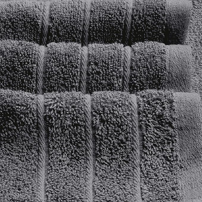 Tens Towels Pack of 2 Extra Large Bath Sheets 35 x 70 Inches, 100% Cotton, Larger & Lighter Weight, Quicker to Dry, Super Soft & Absorbent, Oversized Bath Towels, Dark Grey