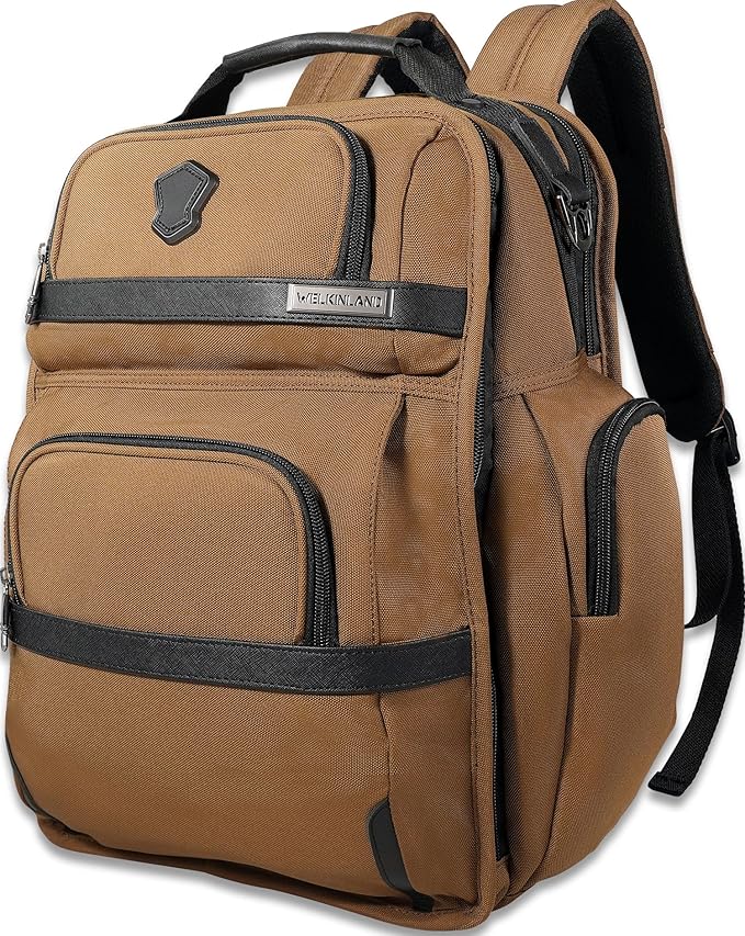 WELKINLAND 24H Business Laptop Backpack - 28L Durable Professional Backpack for Men, 17-Pockets, Fits 16-Inch Laptop