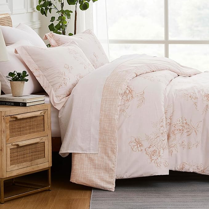 Southshore Fine Living, Inc. Boho Paisley Duvet Cover Twin/Twin XL Set - Premium Quality Microfiber Twin Boho Bedding Sets, Easy Care - 1 Twin Duvet Cover, 1 Sham - Harmony Taupe