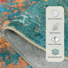 Lahome Modern Abstract Area Rugs 5x7, Large Washable Rugs for Living Room Bedroom Non Slip, Colorful Indoor Floor Carpet for Dining Room Apartment Dorm Kids Nursery Home Decor