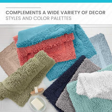 Martex 100% Cotton Ringspun Bath Rug | Super Soft | Super Absorbent | Essential Bathroom Rugs | Non-Slip Bath Mat | Quick Drying Bath Mat | Aqua