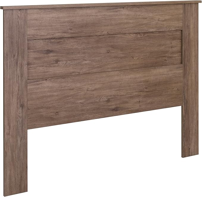 Prepac Stylish Flat Wood Panel Headboard for Queen Size Beds, Simplistic Wooden Queen Headboard 2.25" D x 64.5" W x 48" H, Drifted Gray, DHFQ-1301-1