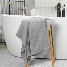 Tens Towels Pack of 2 Extra Large Bath Sheets 35 x 70 Inches, 100% Cotton, Larger & Lighter Weight, Quicker to Dry, Super Soft & Absorbent, Oversized Bath Towels, Cool Grey