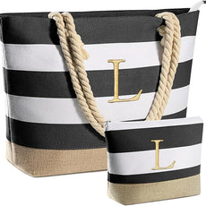 YOOLIFE Beach Bags for Women - Travel Canvas Beach Tote, Pool Waterproof Bag, Travel Essentials, Gifts for Women Birthday