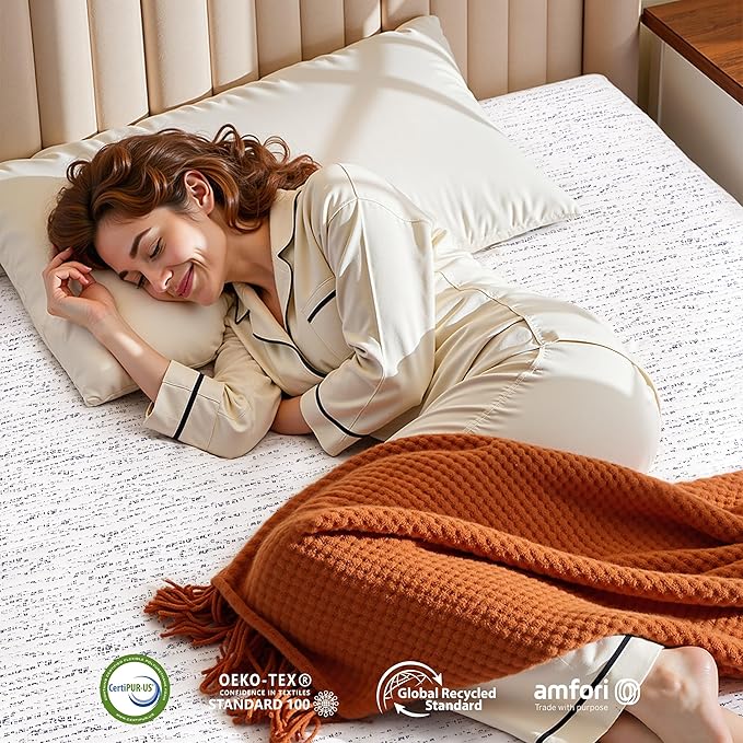 SyMax Full Mattress Topper, Gel Infused Memory Foam Mattress Topper, 3 Inch Bed Topper with Cover, Soft Cooling and Pressure Relieving, CertiPUR-US Certified, Full