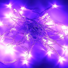 Karlling Battery Operated Purple 40 LED Fairy Light String Wedding Party Xmas Christmas Decorations(Purple)