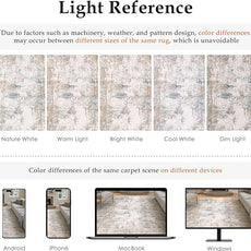 9x12 Area Rug Beige Blue Abstract Living Room Bedroom Washable Carpet Neutral Modern Non Slip Soft Low Pile Large Throw Rug for Dining Room Kitchen Office