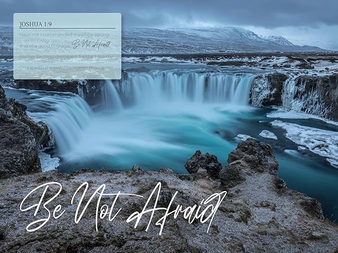 Faith Over Fear Bible Verse Wall Calendar 2026-12-Month with Bible Verse & Nature Scenes (Jan 2026 -Dec 2026), 9"x12" Closed, KJV Scripture, Thick Paper Christian Monthly Calendar for Home Office