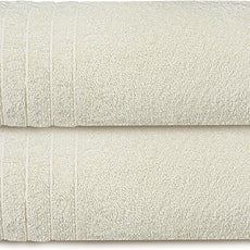Tens Towels Pack of 2 Extra Large Bath Sheets 35 x 70 Inches, 100% Cotton, Larger & Lighter Weight, Quicker to Dry, Super Soft & Absorbent, Oversized Bath Towels, Cream