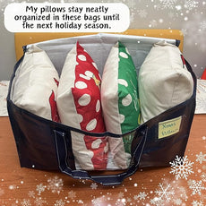 VENO 2 Pack Moving Bags, Christmas Storage Bins, Moving Boxes Alternative, Comforter and Blanket Storage Bags, College Dorm Packing Supplies, Foldable Heavy-Duty Tote with Window (Blue, 2 Pack)