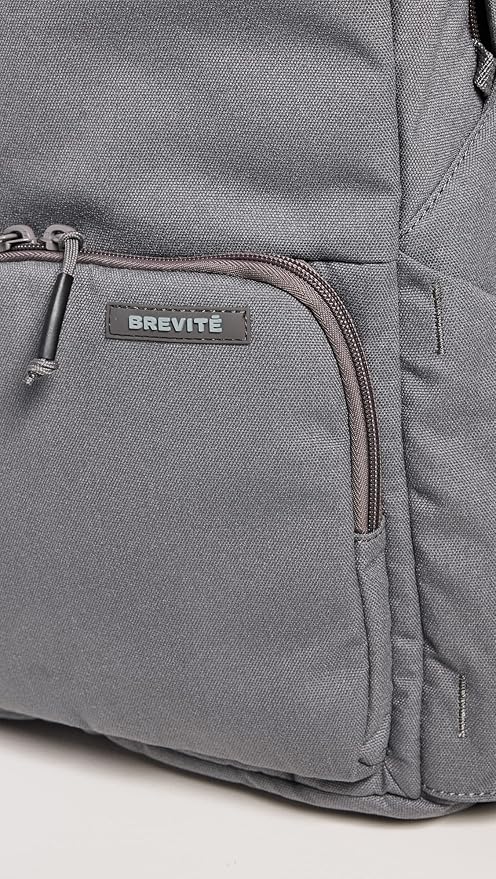 BREVITE The Backpack- Casual daypack backpacks for every function. Compact but spacious 18L aesthetic traveling backpack with laptop compartment. (Charcoal Grey)