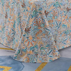 FADFAY Sheets Set Twin Shabby Gold Floral Bedding Classic Vintage Farmhouse Bedding Set Elegent Royal Print Bed Sheet Set 100% Cotton Ultra Soft Deep Pocket Fitted Sheet 4-Pieces Twin Size