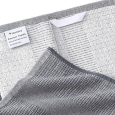 Homaxy Premium Kitchen Towels(18”x 28”, 8 Pack), Large Cotton Kitchen Hand Towels, Flat and Terry Dish Towels, 380 GSM Highly Absorbent Tea Towel Set with Hanging Loop, Mixed Color