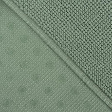 Cotton Paradise 100% Cotton Non Slip Bath Mats for Bathroom, 17x24 inch Soft Absorbent Quick Dry Machine Washable Floor Bath Mat, Sage Green