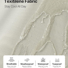 VEVOR Outdoor Chaise Lounge Chair Set of 2, 400 lbs Weight Capacity, Foldable Sun Tanning Chair, 5 Adjustable Positions, Easy Assembly, Aluminum Pool Recliner Lounge Chairs, for Beach Yard Patio