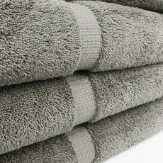 Chakir Turkish Linens | Hotel & Spa Quality 100% Cotton Luxury Turkish Towels | Soft & Absorbent (30x60 Inches Extra Large Bath Towels, Set of 4 - Gray)