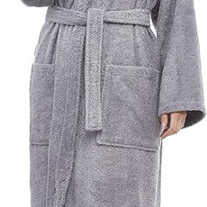 Arus Women's Hooded Classic Bathrobe Turkish Cotton Robe with Full Length Options