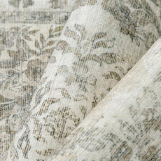 4x6 Area Rug Beige Washable Office Vintage Distressed Carpet Bedroom Indoor Medallion Floral Living Room Non Slip Retro Throw Floor Mat for Dining Room Kitchen Bathroom