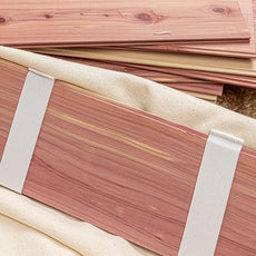 Household Essentials Cedarline Under Bed Storage Bag, Heavy-Duty Cotton Canvas, Textured PEVA Top with Durable 3-Sided Zipper, Front Handles, Foldable, Space-Saving, Natural