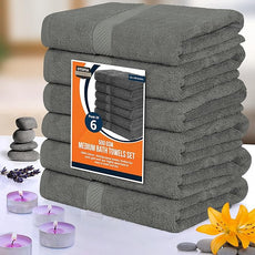 Utopia Towels 18 Pack Bath Towel Set (24 x 48 Inches), 500 GSM 100% Ring Spun Cotton Medium Lightweight and Highly Absorbent Quick Drying, Premium Towels for Hotel, Spa and Bathroom