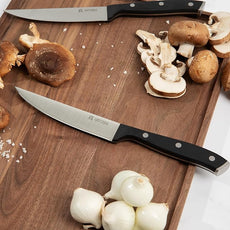 Yatoshi 15 Piece Black Knife Block Set - Pro Kitchen Knife Set Ultra Sharp High Carbon Stainless Steel with Ergonomic Handle