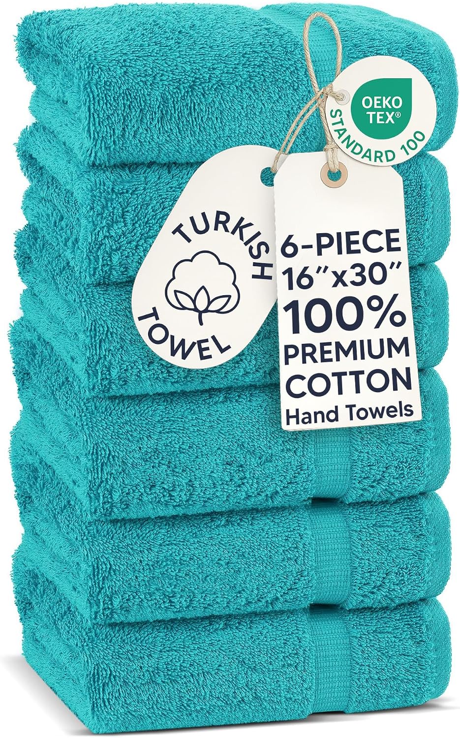 Chakir Turkish Linens 4 Piece Bath Towel Set, 100% Cotton Luxury Turkish Towels for Bathroom, Soft Absorbent Bath Towels, 27 x 54 Inches, Gray
