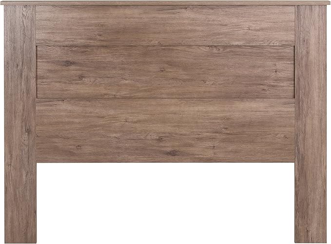 Prepac Stylish Flat Wood Panel Headboard for Queen Size Beds, Simplistic Wooden Queen Headboard 2.25" D x 64.5" W x 48" H, Drifted Gray, DHFQ-1301-1