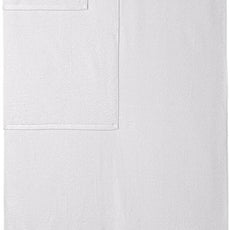 Amazon basics 100% cotton Lightweight quick-dry bath towel set, 8-piece, white, 10