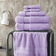 BAGNO MILANO Turkish Towels, Ultra Soft, Plush Luxury Turkih Cotton Bath Towels, Quick Dry Towel Set Made in Turkey (Lavender Purple, 2 Pcs Bath Towel Set)