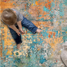 Lahome Modern Abstract Runner Rug - 2x4.3 Washable Hallway Rug Runner Soft Bathroom Mat, Non Slip Indoor Throw Carpet Runner for Bedside Camper Basement Laundry Room Front Door, Rosy Clouds