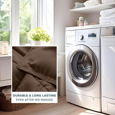 Bare Home Comforter Set - Full Size - Ultra-Soft - Goose Down Alternative - Premium 1800 Series - All Season Warmth (Full, Cocoa)