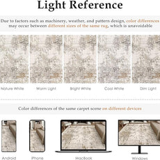 4x6 Washable Area Rug Brown Grey Abstract Entryway Office Throw Rug Neutral Modern Non Slip Soft Low Pile Indoor Carpet for Living Room Bedroom Kitchen Entrance