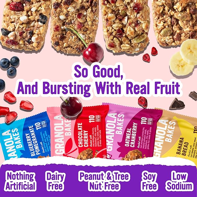 Cooper Street Snacks Variety Gift Box – 24 Count Assorted Flavors (Granola Bakes + Biscotti Cookies) – Healthy Snack Care Package for Birthday, Thank You, Holiday & Corporate Gifts – Nut & Dairy-Free
