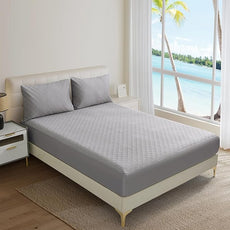 100% Waterproof Mattress Protector 18''Deep Pocket Breathable Incontinence Pads for Adults Kids Elderly Pets Machine Washable and Easy Care Bedwetting Pads(Gray, 39''x80'',Twin XL)