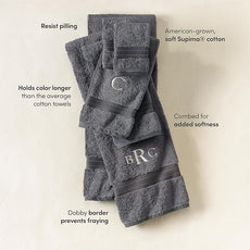 Lands' End Supima Towel Rich Steel Bath- Bath Towel