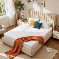 SyMax California King Mattress Topper, Gel Infused Memory Foam Mattress Topper, 3 Inch Bed Topper with Cover, Soft Cooling and Pressure Relieving, CertiPUR-US Certified, California King