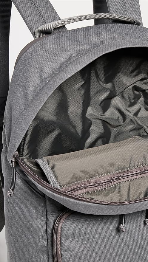 BREVITE The Backpack- Casual daypack backpacks for every function. Compact but spacious 18L aesthetic traveling backpack with laptop compartment. (Charcoal Grey)