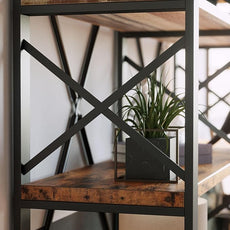 IRONCK Bookshelf Double Wide 6-Tier 76