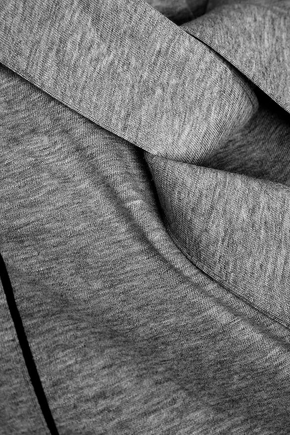 HOLOVE Men's Pure Cotton Bathrobe Lightweight Kimono and Hooded Spa Robes Soft Sleepwear